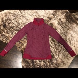 Lululemon pullover- red, size 8.